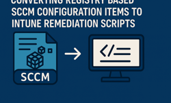 Featured image of post Converting Registry Based SCCM Configuration Items to Intune Remediation Scripts