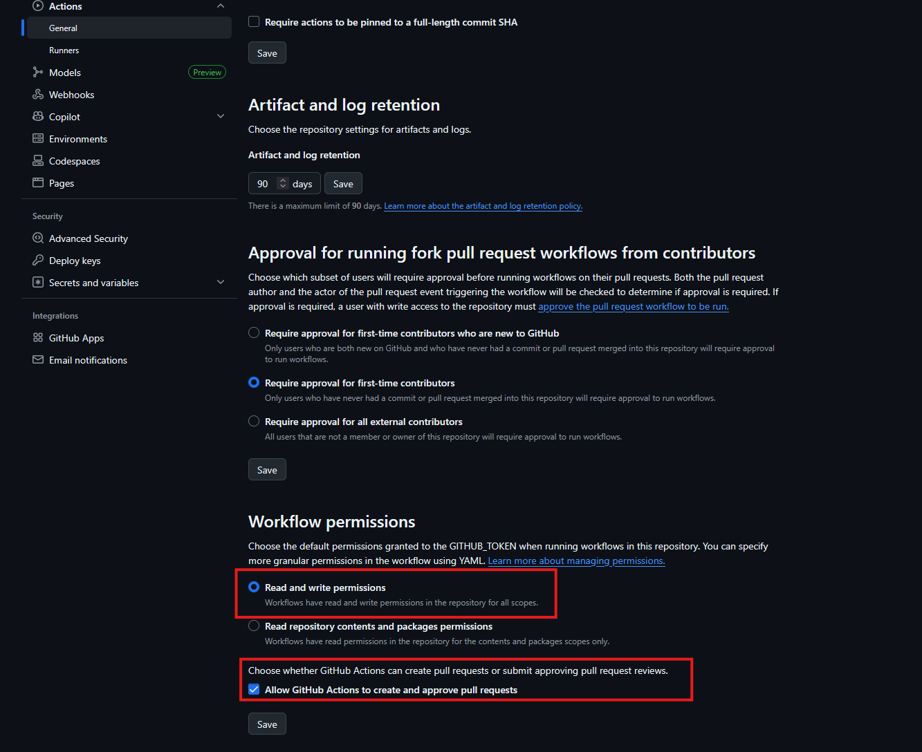 GitHub Workflow Permissions