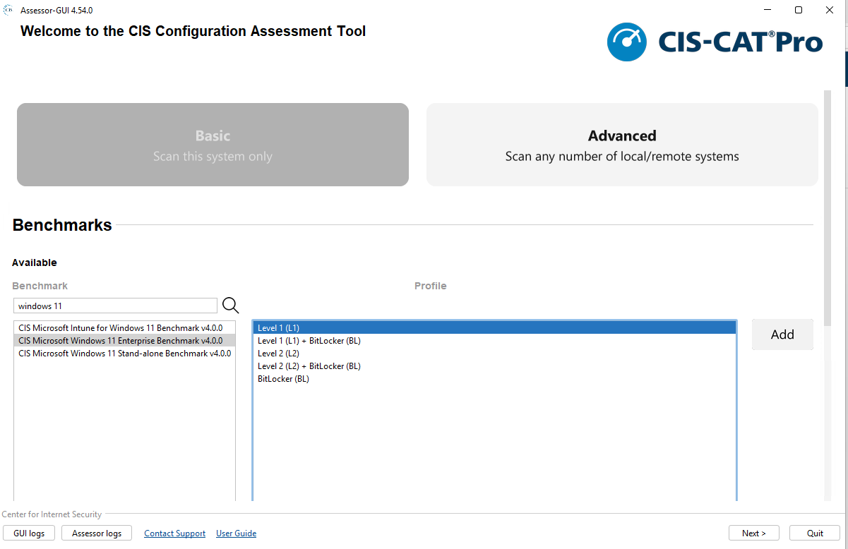 CIS-CAT Assessor