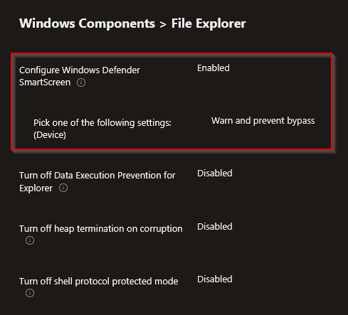 CIS Exception