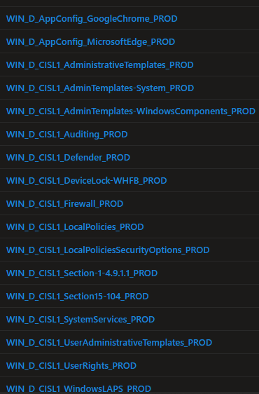 CIS Sections