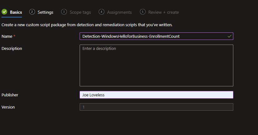 Detection Create Basics